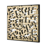 Mapped Dimensional Wall Art - Gold H0036-8216 Elk Home