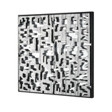 Mapped Dimensional Wall Art - Silver H0036-8217 Elk Home