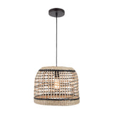 Silay 13'' Wide 1-Light Pendant - Black H0118-8597 Elk Home