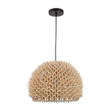 Durian 14'' Wide 1-Light Pendant - Natural H0118-8599 Elk Home