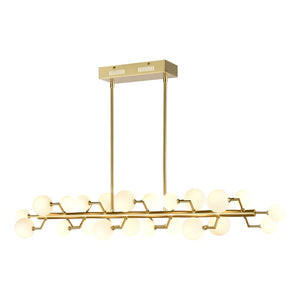 Keir 43.31'' Wide 22-Light Linear Chandelier - Brass H018-7247 Elk Home