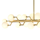 Keir 43.31'' Wide 22-Light Linear Chandelier - Brass H018-7247 Elk Home