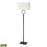 Staffa 62'' High 1-Light Floor Lamp - Matte Black - Includes LED Bulb H019-7224-LED Elk Home