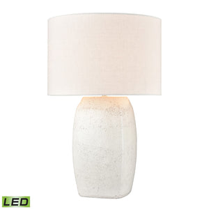 Abbeystead 23'' High 1-Light Table Lamp - White - Includes LED Bulb H019-7255-LED Elk Home