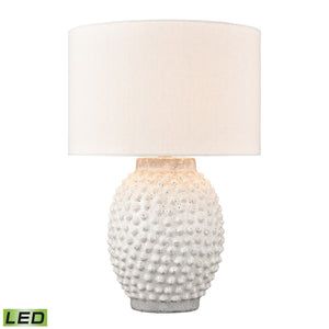 Keem Bay 24'' High 1-Light Table Lamp - White - Includes LED Bulb H019-7256-LED Elk Home