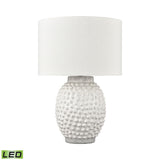 Keem Bay 24'' High 1-Light Table Lamp - White - Includes LED Bulb H019-7256-LED Elk Home