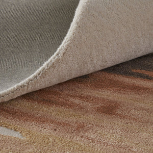 Feizy Rugs Anya Modern Watercolor-inspired Hand-tufted Wool And Viscose Rug For Contemporary Spaces Red,Brown,Orange Wool,Viscose Any8883frstbrnh00