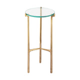 Bump Out Accent Table - Aged Brass H0805-10878 Elk Home