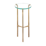 Bump Out Accent Table - Aged Brass H0805-10878 Elk Home