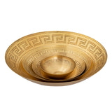 Greek Key Centerpiece Bowl - Brass H0807-10668 Elk Home