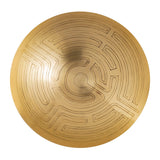 Maze Etched Centerpiece Bowl - Brass H0807-10674 Elk Home