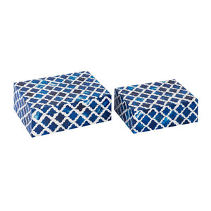 Tucker Box - Set of 2 Blue H0807-10993/S2 Elk Home