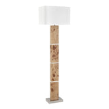 Cahill 63'' High 1-Light Floor Lamp - Natural Burl H0809-11132 Elk Home