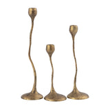 Rosen Candleholder - Set of 3 Brass H0897-10924/S3 Elk Home