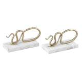 Snake Bookend - Set of 2 Polished Brass H0897-10932/S2 Elk Home