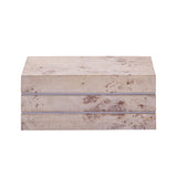 Salem Box - Tall White Burl Wood H0897-11944 Elk Home