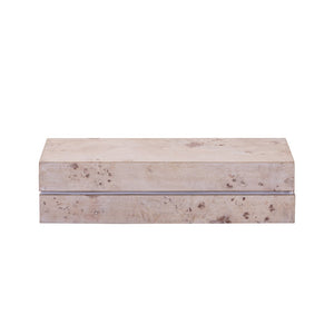 Salem Box - Long White Burl Wood H0897-11945 Elk Home