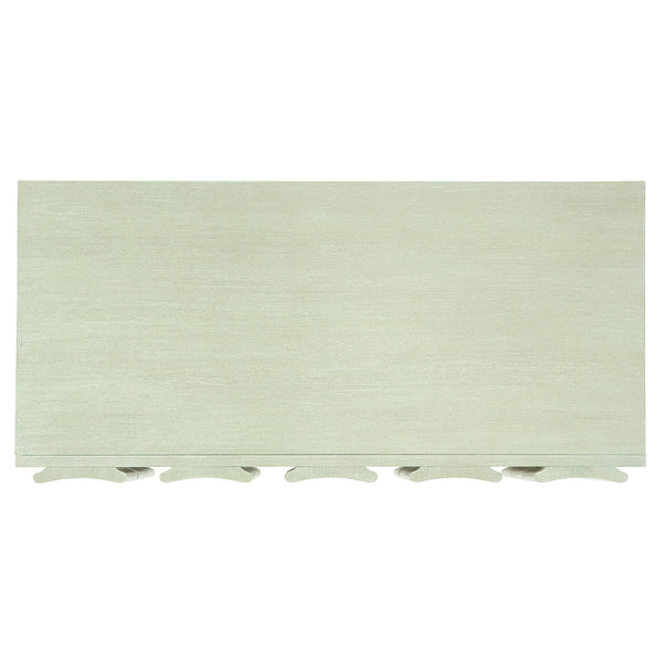 Bernhardt Bernhardt Cerused Linen East Hampton Hall Chest – 3-Drawer Neo-Traditional Console With Tapered Feet, Adjustable Glides, Anti-Tip Kit 395115