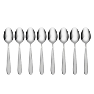 Lenox Oneida Jordan Everyday Flatware Teaspoons, Set of 8 Metallic, STAINLESS METAL H001008B