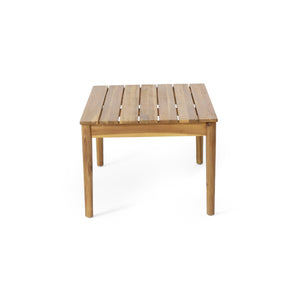 English Elm Christopher Knight Home® - BRYAN Teak Acacia Coffee Table - Rustic Outdoor Wood Accent 36.25" W Durable Weather-Resistant Design 72215.00