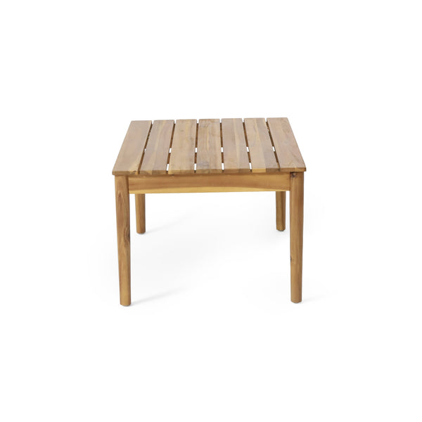 English Elm Christopher Knight Home® - BRYAN Teak Acacia Coffee Table - Rustic Outdoor Wood Accent 36.25" W Durable Weather-Resistant Design 72215.00