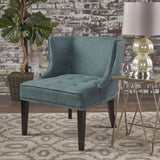 Christopher Knight Home® - Noble House - Adelina Contemporary Upholstered Accent Chair with Nailhead Trim