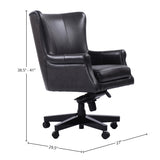 Parker House Parker Living - Leather Desk Chair Cyclone Top Grain Leather with Match (X) DC#129-CYC