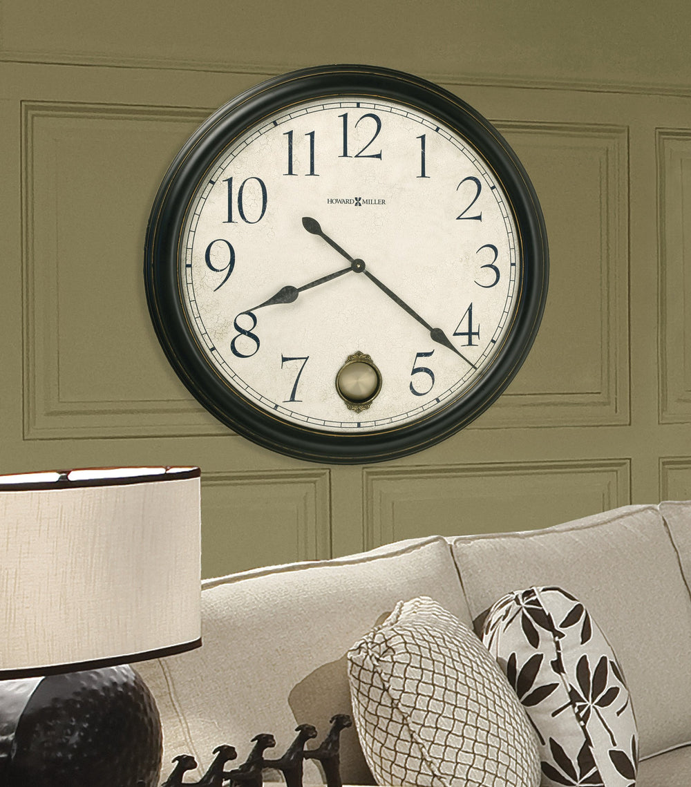 Hekman Furniture 625444 Glenwood Falls Oversized Antique Wall Clock With Quartz Movement & Elegant Pendulum Design  Glenwood Falls Wall Clock 625444