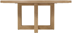 Hooker Furniture Driftwood Handcrafted 72-Inches Round Dining Table With Buckboard Finish, Rustic Pedestal For Gatherings Light Wood 6820-75203-80