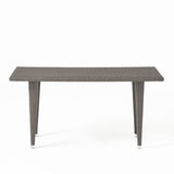 Christopher Knight Home® - Noble House - Dominica Grey Pe Rectangle Kd Table