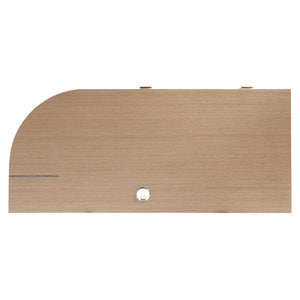 Bernhardt Bernhardt Modulum Desk With Sahara Veneer, Polished Stainless Accent, Integrated Power & Storage D19514