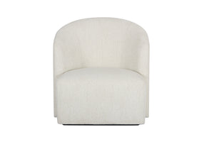 A.R.T. Furniture Bastion Swivel Chair In Cream Pearl – Contemporary Design With Foam Cushions And Tight Back Support  Fabric Is A Polyester In A Pearl Coloration 763516-5354
