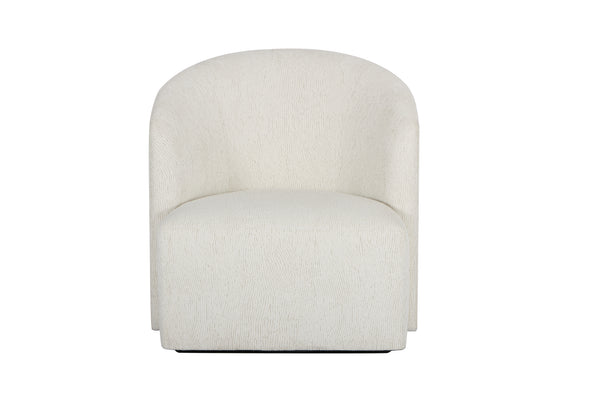 A.R.T. Furniture Bastion Swivel Chair In Cream Pearl – Contemporary Design With Foam Cushions And Tight Back Support  Fabric Is A Polyester In A Pearl Coloration 763516-5354
