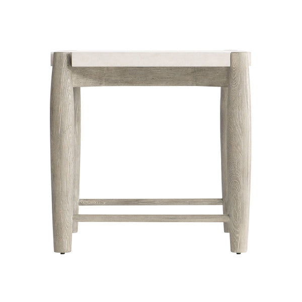 Bernhardt Bernhardt Ashbrook Side Table With Floating Scooped Top, Sandblasted Ash Base & Puzzle-Fit Legs 462111