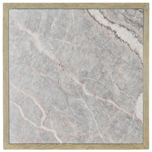 Hooker Furniture Surfrider Square Cocktail Table With Driftwood Hardwood Base, Honed Stone Veneer Top, Coastal Charm 6015-80111-80