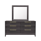 Quincy Dresser Mirror Black with Molasses Finish P375110 Pulaski Furniture