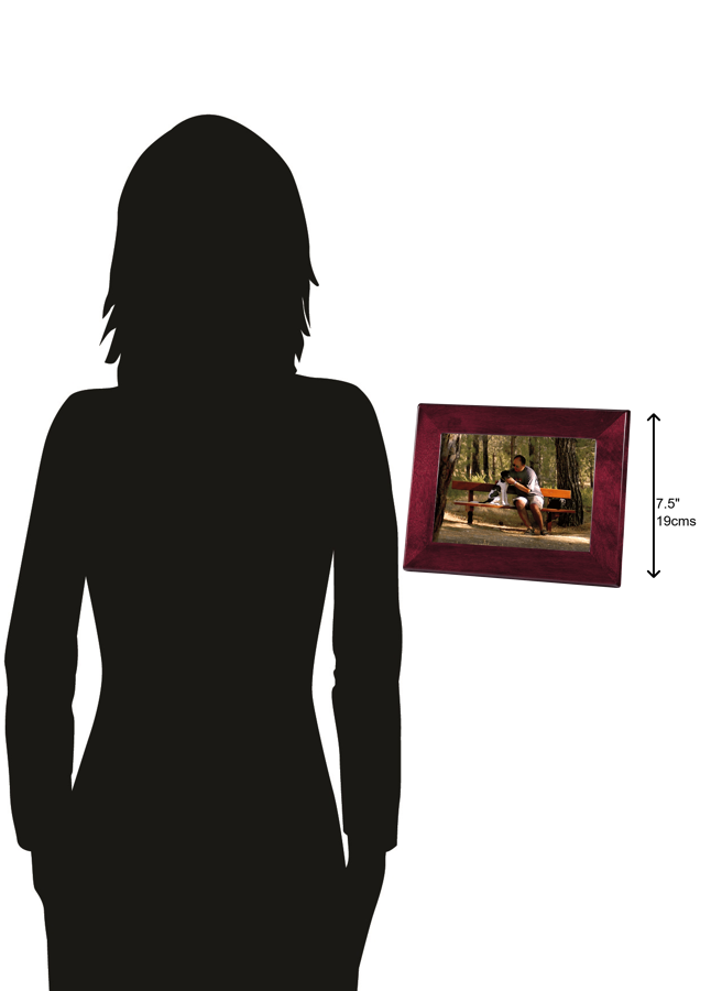 Hekman Furniture 655122 Elegant Rosewood Hall Frame Ii - Stunning 5"X7" Display For Photos, Vertical Or Horizontal Use Rosewood Rosewood Frame Ii 655122