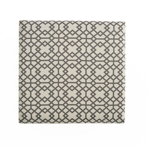 English Elm Richmond Square Storage Ottoman Geometric Patterned Fabric Lift Top Living Room 60266.00
