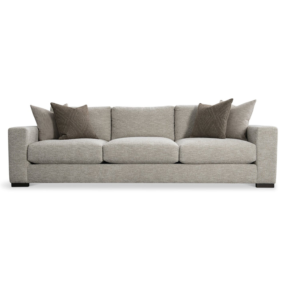 Bernhardt Bernhardt Drew Sofa — Made-To-Order Upholstery, Plush Fiber-Back Cushions & Chunky Wooden Legs P7957C