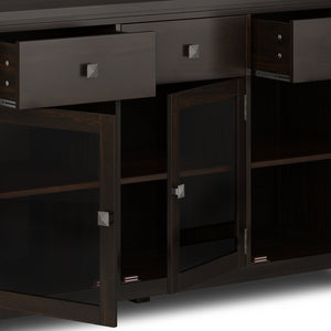 English Elm Cosmopolitan Sideboard Buffet - Handcrafted Mahogany Elegance With Ample Storage & Modern Design B136P158547