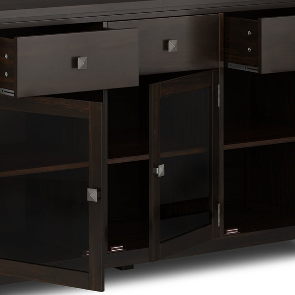 English Elm Cosmopolitan Sideboard Buffet - Handcrafted Mahogany Elegance With Ample Storage & Modern Design B136P158547
