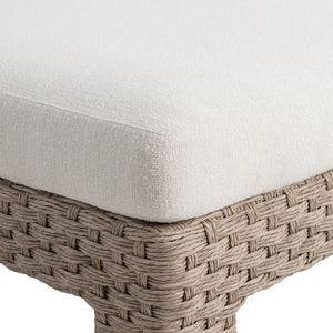 Bernhardt Bernhardt Trieste Outdoor Chaise Lounge — All-Weather Pampas Wicker, Deep Cushions, Modern Sculptural Design - Made to Order O1419A