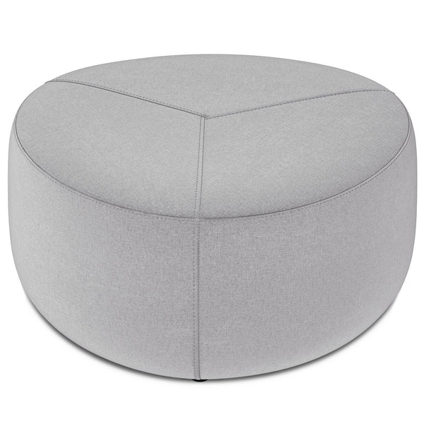 English Elm Moore Large Light Grey Ottoman - Versatile Seating, Stylish Footrest & Casual Coffee Table Solution B136P159948