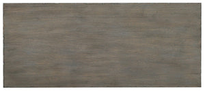 Hooker Furniture Melange Breck Chest With Oak Veneer, Gray Finish & Copper Accents — Soft-Close Doors, Media-Ready Storage (42"W) 638-85392-GRY