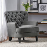 Christopher Knight Home® - Noble House - Tafton Tufted Grey Fabric Club Chair