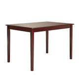 Homelegance By Top-Line Lorren 48-inch Rectangular Dining Table Red Rubberwood