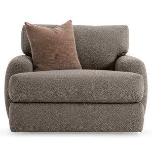 Bernhardt Bernhardt Cameron Oversized Fabric Swivel Chair With Deep Padding, Roll-Top Pillow & 360° Smooth Swivel - Made to Order P1902SA