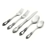 Oneida Louisiana 20-Piece Stainless Steel Flatware Set, Mirror Finish, Dishwasher Safe