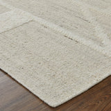 Feizy Rugs Ashby Wool Hand Woven Mid-Century Modern Rug Ivory 9' x 9' Round