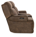 Hooker Furniture Wheeler Power Console Loveseat with Power Headrest SS762-PHZC2-085